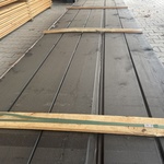 Ca. 50x Wisselsponning/halfhoutsrabat zwart gecoat, 18x190mm, lengte 4